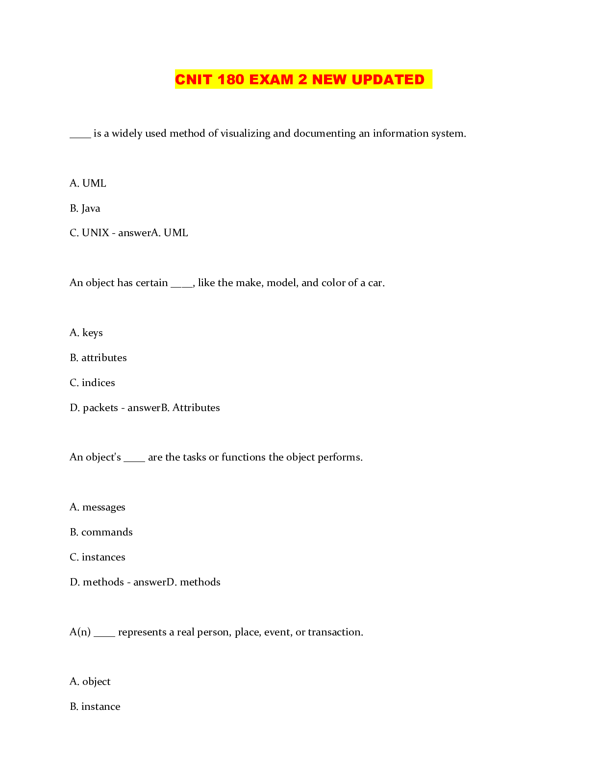 Preview image of CNIT 180 EXAM 2 NEW UPDATED document